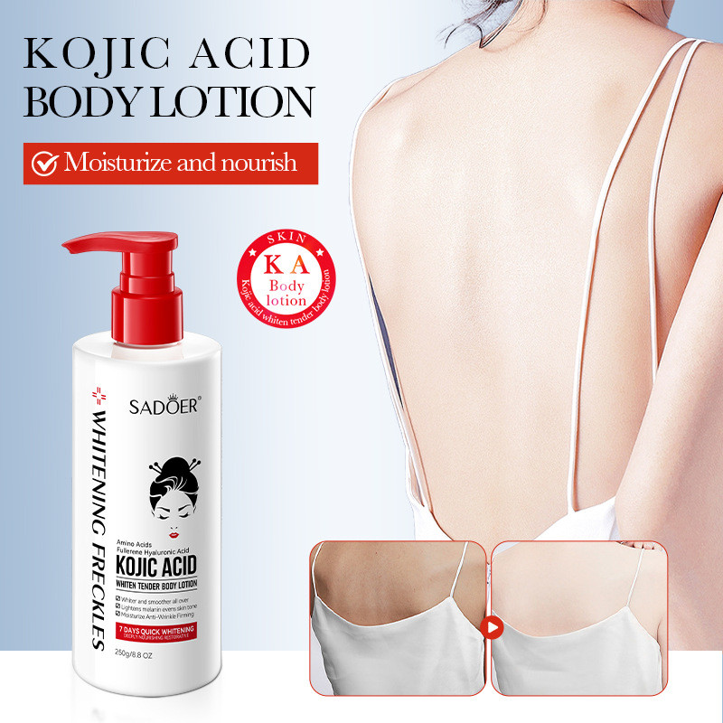 THGuanJing Kojic Acid Brightening Body Lotion Moisturizing Lightening ปรับปรุงผิว Body Lotion 230g