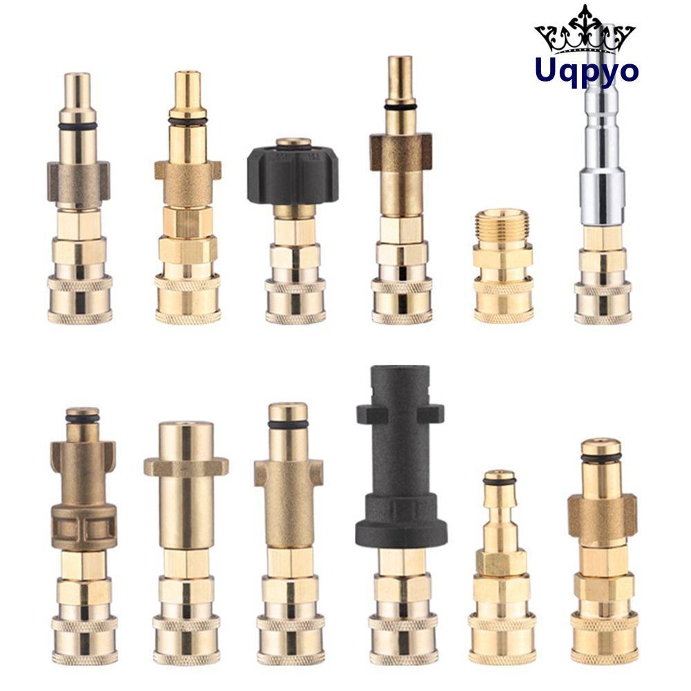 UQPYO Quick Connector ฟิตติ้งแรงดันสูงสําหรับ Karcher 1/4 "Snow Foam Bayonet Adapter