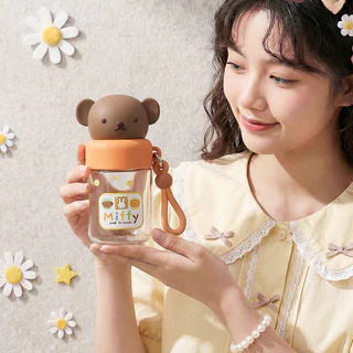 Miffy Rabbit Cartoon Mini Plastic Cup Girl Cute High-value Co-branded Water Cup Children Student Portable Pocket Cup
