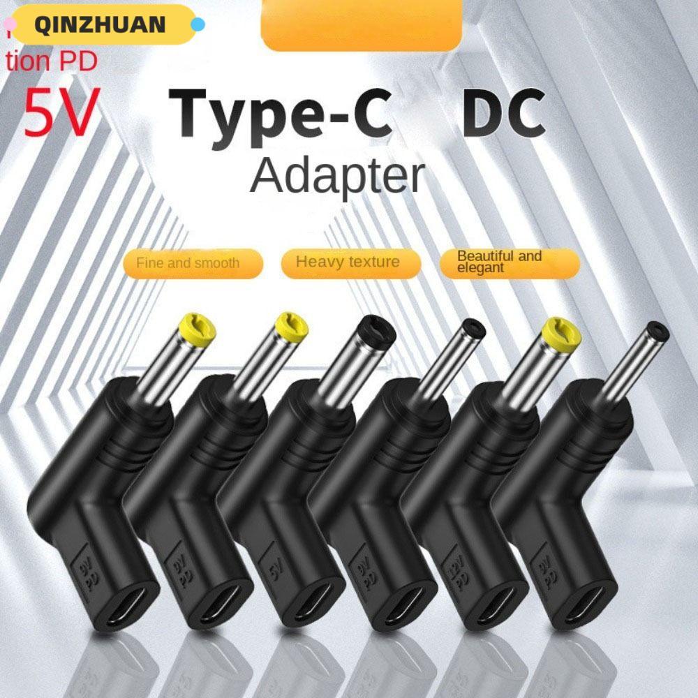 QINZHUAN USB C PD to DC Power Connector, 5V 9V 12V Universal Type C to DC Jack Plug, สําหรับเราเตอร์