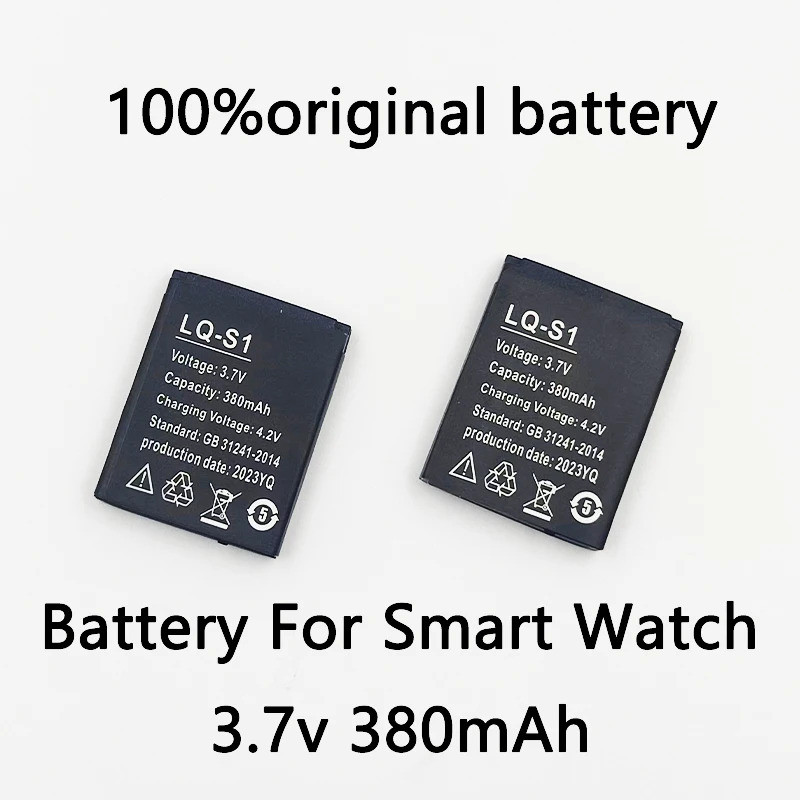 LQ-S1 3.7V 380mAh GTF สมาร์ทนาฬิกาแบตเตอรี่ GTF ทนทานแบตเตอรี่ลิเธียมสําหรับสมาร์ทนาฬิกา QW09 DZ09 W