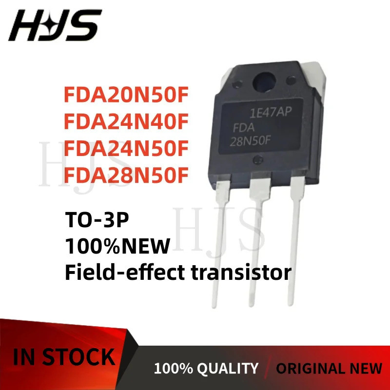 5PCS ใหม่คุณภาพ FDA20N50F FDA24N40F FDA24N50F FDA28N50F Field-effect ทรานซิสเตอร์ TO-3P ในสต็อก mos 