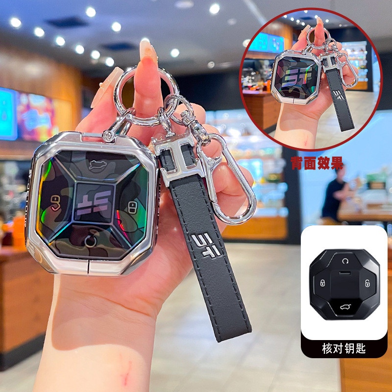 เฉพาะ 26 CHERY JETOUR T2 ฝาครอบกุญแจ PRO Freeman 25 ประเภท JETOUR T2 โลหะรวมทุกอย่างหัวเข็มขัดชาย