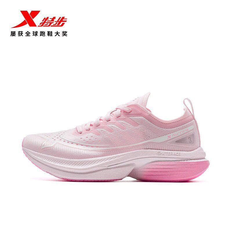 XTEP/Tep ชิ้นเดียวปั้นสามรุ่น 丨 รองเท้าวิ่งรองเท้าผู้หญิงฤดูร้อน Breathable น้ําหนักเบากีฬารองเท้า S