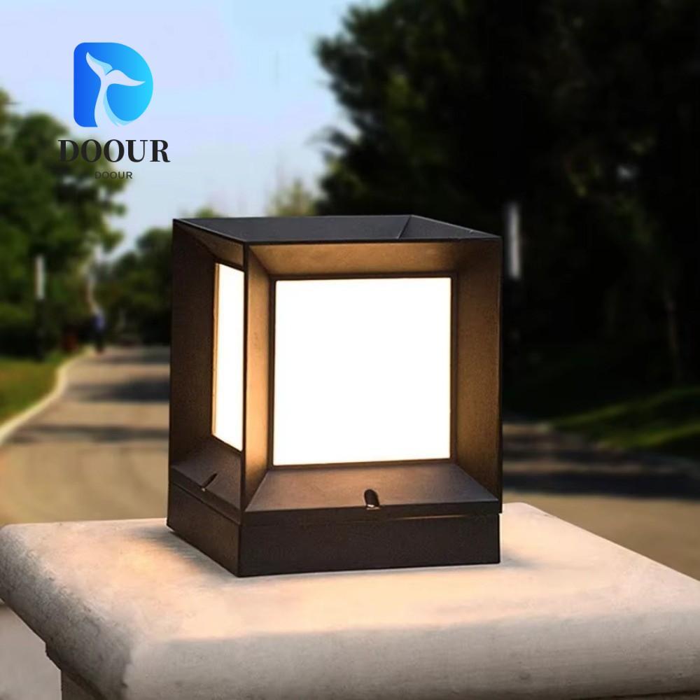 ไฟ LED กลางแจ้งแบบคอลัมน์โมเดิร์น IP54 กันน้ํา E27 สำหรับตกแต่งสวน