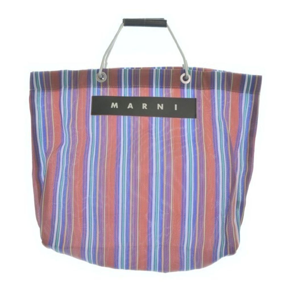 Marni Tote Bag Purse Orange Blue 2108424N0200 Used