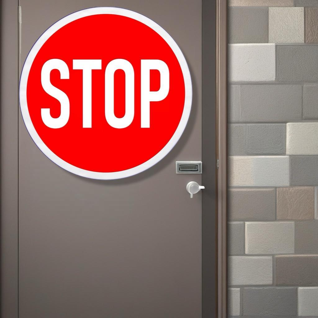 ป้าย KI ACRYLIC CROSS สําหรับ STOP // STOP ป้าย STOP CROSS