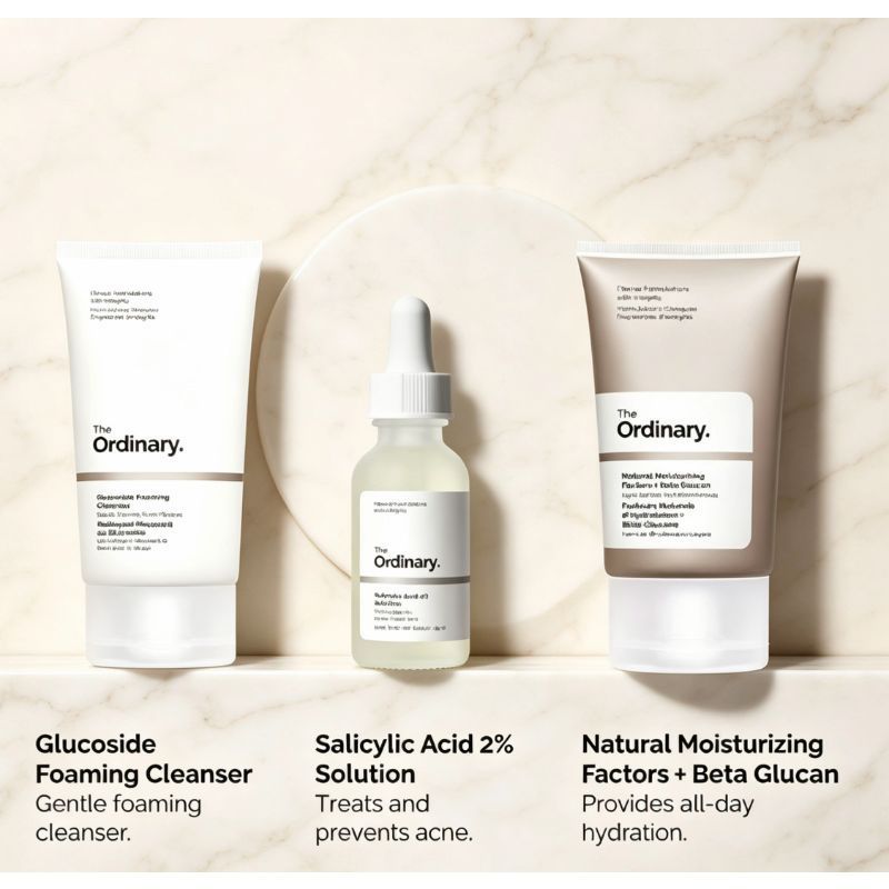 The Ordinary Brightening & Cleansing 3pcs Facial Set | ชุดทำความสะอาดผิวหน้า 3 ชิ้น คลีนเซอร์ โทนเนอ