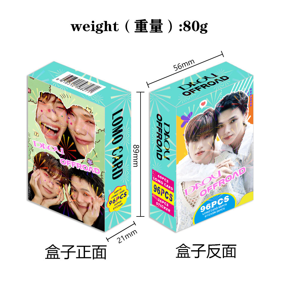 96 ชิ้น Taixing daouoffroad Polaroid Collectors Card สติกเกอร์โปสการ์ด lomo Card