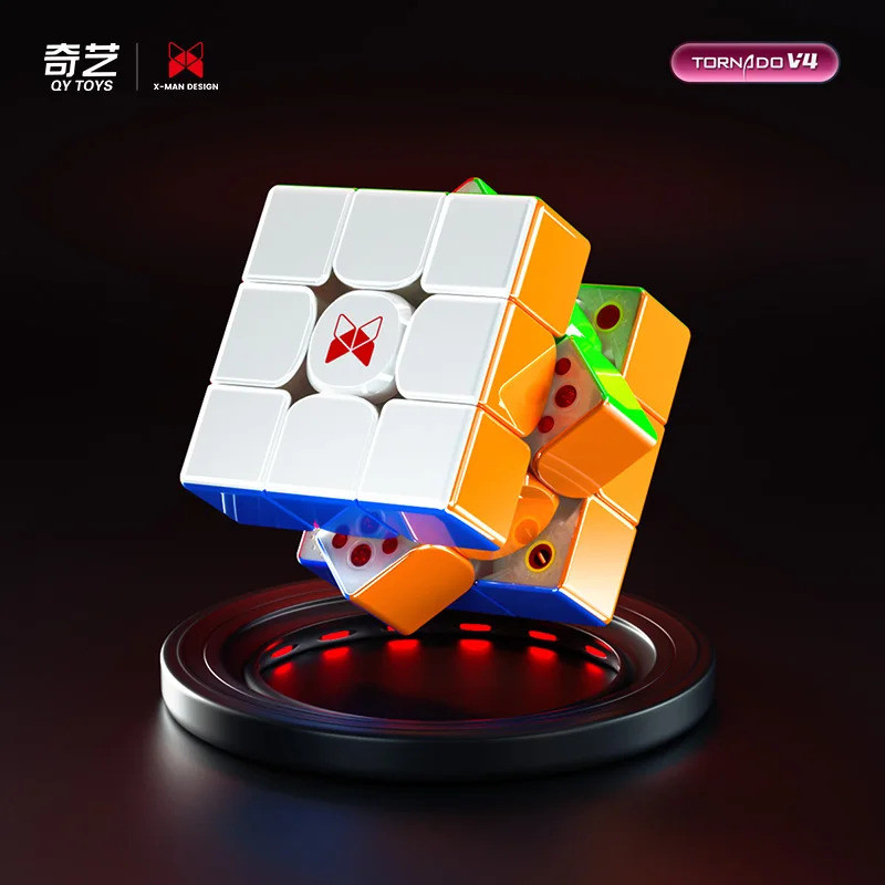QiYi XMD Tornado V4 3x3x3 Pioneer รุ่น Cube Flagship Version Cube แม่เหล็ก Magic Speed Cube สติกเกอร