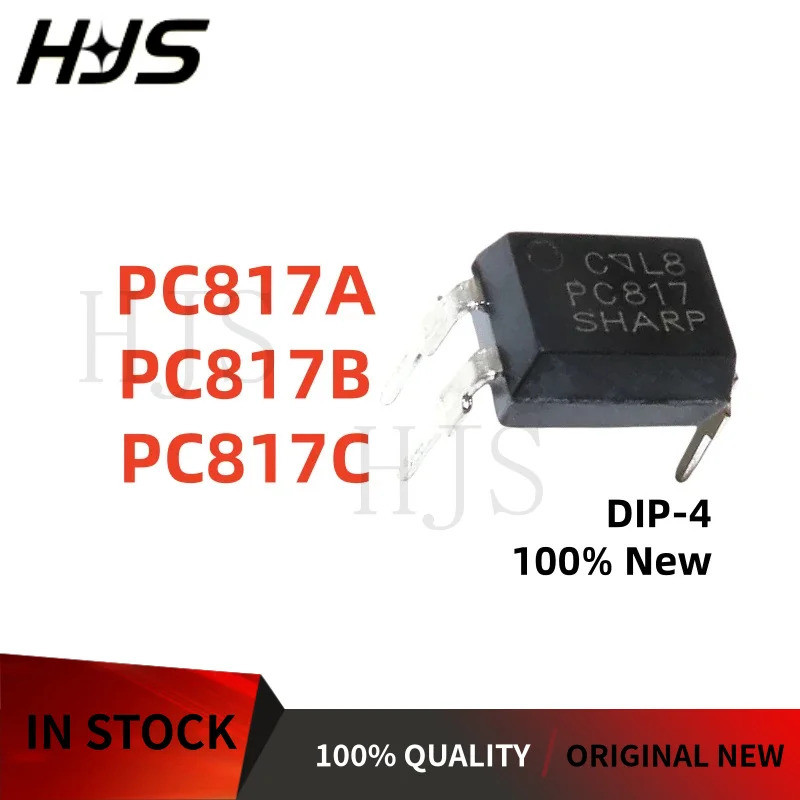 20PCS PC817A PC817B PC817C 817A 817C EL817B PC817-B PC817 IC 817B DIP-4 Optocoupler IC ชิปคุณภาพดีที