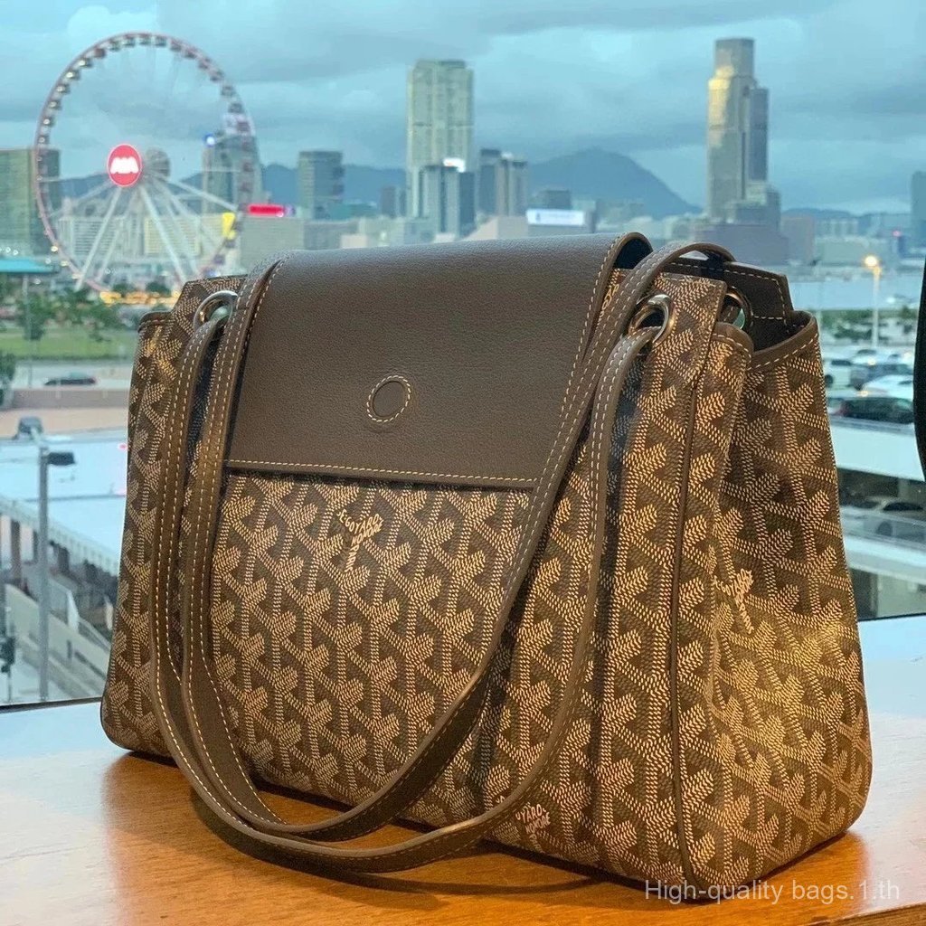 Goya Goyard Yade Rouette ของแท้ หนังสุนัขฟัน กระเป๋า Messenger และ Dumpling สำหรับผู้หญิง