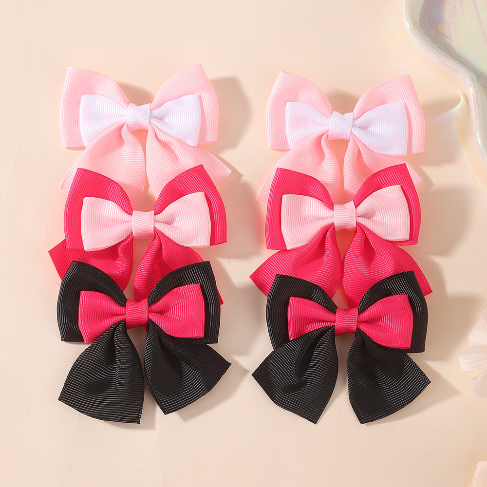 คลิปผมริบบิ้นโบว์ handmade สำหรับเด็กหญิงและทารก 2 ชิ้น