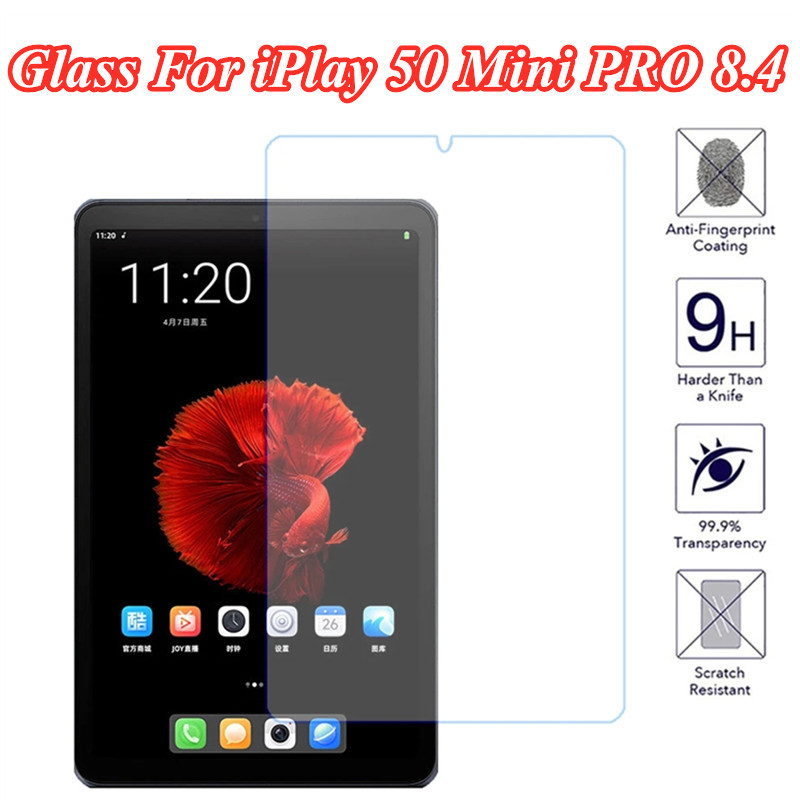 9H กระจกนิรภัยป้องกันหน้าจอสําหรับ Alldocube iPlay 50 Mini PRO 8.4 นิ้ว 2023 Anti-Scratch หน้าจอฟิล์