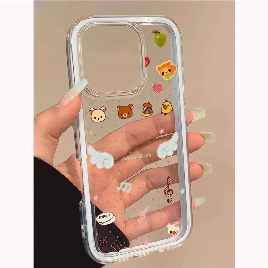 Wave Point Easy Bear สําหรับ iPhone 17Promax 1514plus เคส 3 in 1 131121