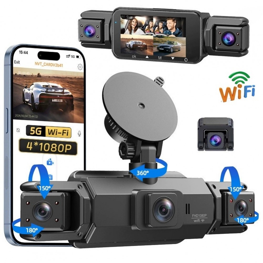 Car Dashcam Featuring For Night Vision 24hr Parking Mode and Smartphone App