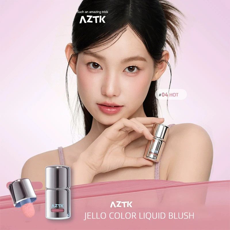 AZTK Blusher Color Face Makeup Rendering Liquid Blush JC04 Moisturizer Long Lasting Beauty ขยายสัญญา