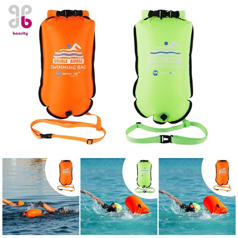 Baosity Swim Buoy พลาสติก PVC เหมาะสำหรับคนว่ายน้ำในน้ำเปิดและเจ้าหน้าที่ดูแลความปลอดภัย