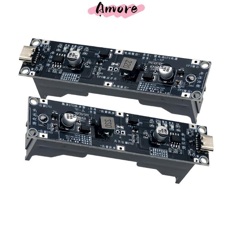 Amore แบบพกพา 5V 9V 12V UPS Boost Stepping Up Module Charge Discharge UPS