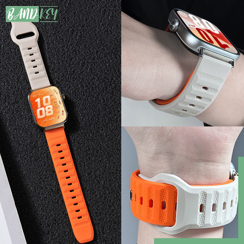 สายซิลิโคนระบายอากาศ for Huawei Watch Fit 5 4 3 / 5 Pro / 4 Pro เปลี่ยนอุปกรณ์เสริมที่สวมใส่ได้ for สมาร์ทวัช