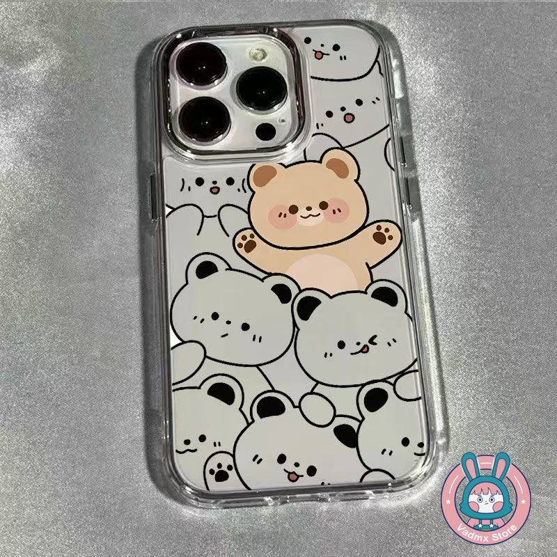 หมีน่ารักเคสโทรศัพท์สําหรับVivo V70 FE V60 V50 V40 V40E V30E V30 V29 V27E V29E V25E V23E V21E V20 X8