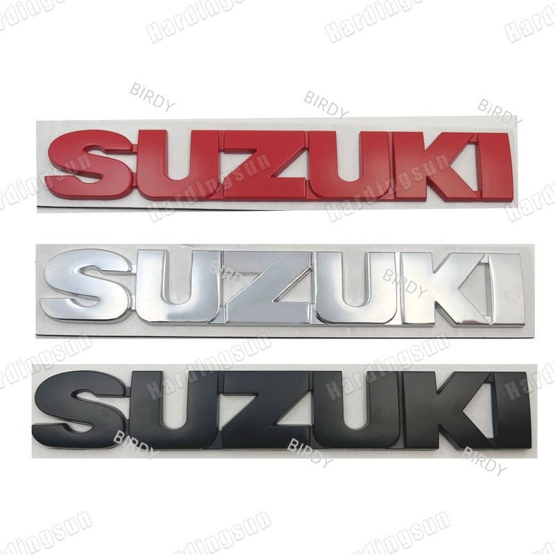 BIRDY สติ๊กเกอร์แต่งรถโลหะ 3D มีโลโก้ Suzuki เหมาะสําหรับ Jimny, Swift, Super Vetra, Suzuki eVX, Spa
