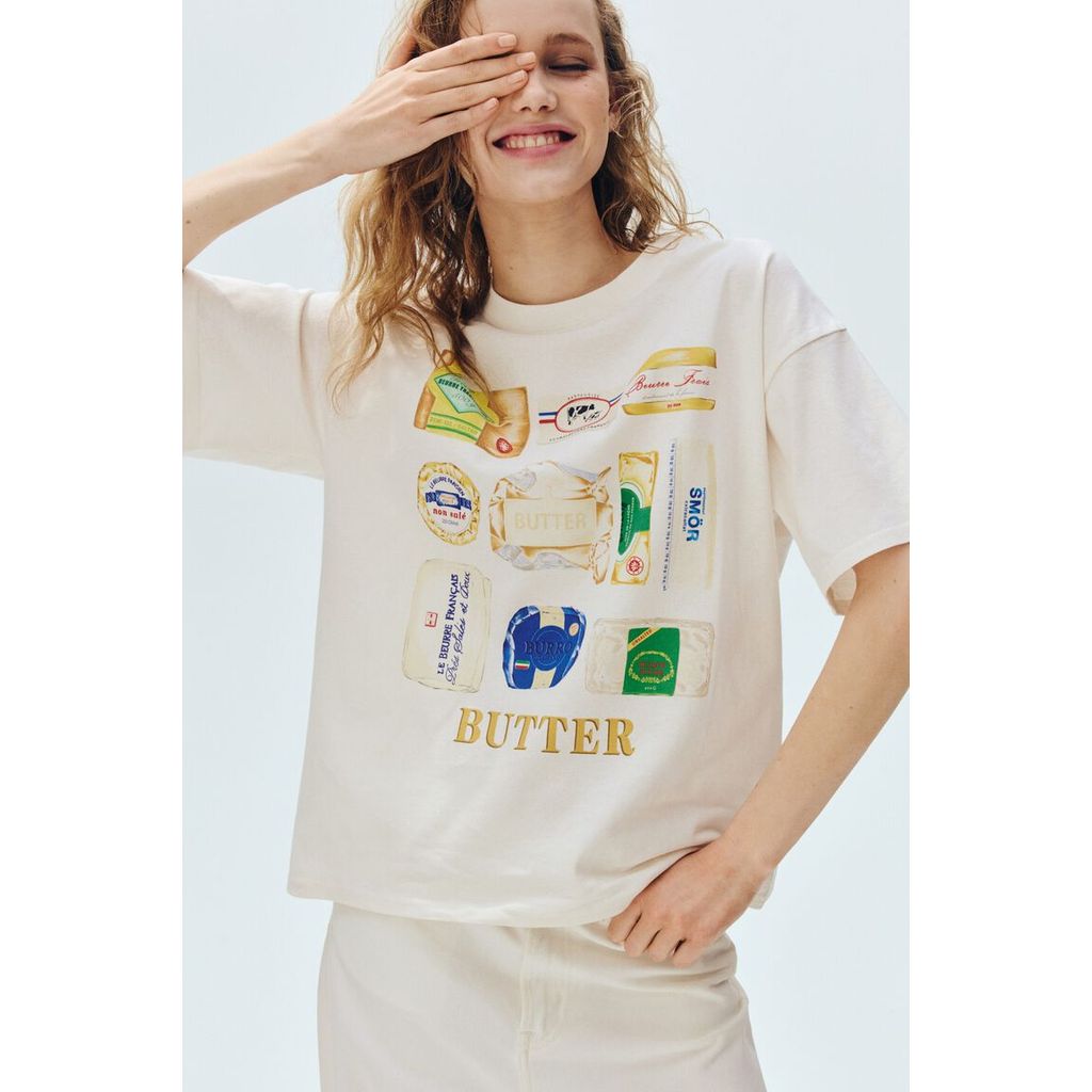 H&M(เอชแอนด์เอ็ม) เสื้อยืดโอเวอร์ไซส์ลายพิมพ์ขนาดใหญ่ ผู้หญิง 1314592_3