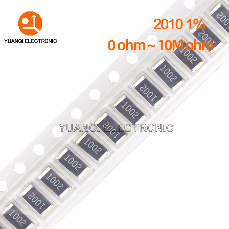 50pcs 2010 1% ตัวต้านทาน 0R ~ 10M 3/4W 10 22 33 100 150 220 470 510 โอห์ม 1K 2.2K 10K 100K 220K 1R 1