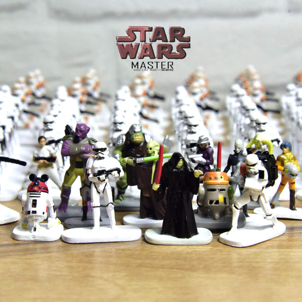 ⚡️⚡️สั่งซื้อสินค้าจํานวนมาก Star Wars White Soldier Storm Soldier Emperor Sith R2-D2 ตุ๊กตาตุ๊กตาตกแ