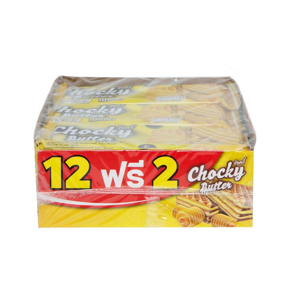 ช๊อคกี้ เวเฟอร์ครีมบัตเตอร์ 30 ก.X12 CHOCKY WAFER BUTTER CREAM 30G.X12
