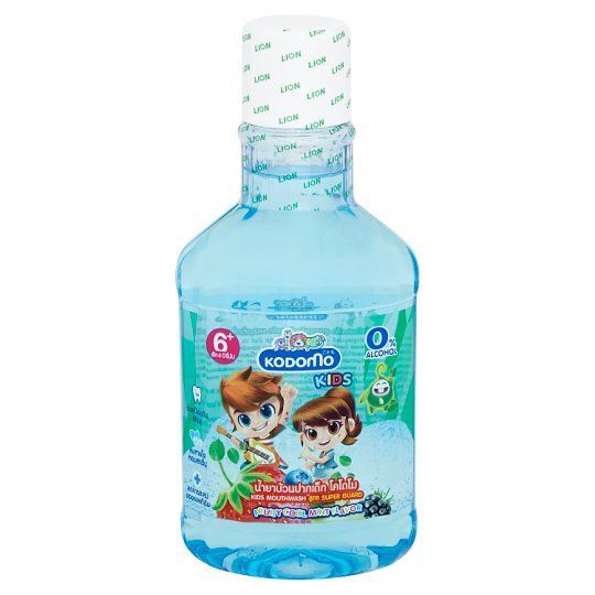 โคโดโมน้ำยาบ้วนปาก ฟรุตตี้คูลมิ้นต์250มล KODOMO MOUTHWASH FRUITY COOL MINT 250 ML