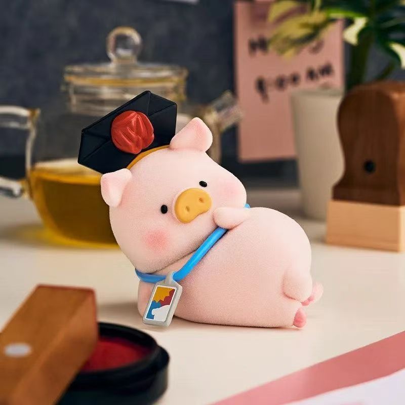 Lulu Pig Working Pig Things More Mystery Box Figure อินเทรนด์เล่นน่ารักสร้างสรรค์เดสก์ท็อปตกแต่งของขวัญวันเกิดหญิง