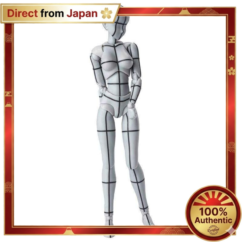 【Direct from Japan】
 S.H. Figuarts Body-chan - Wireframe - (Gray Color Ver.) 135mm PVC&ABS Figure【Di