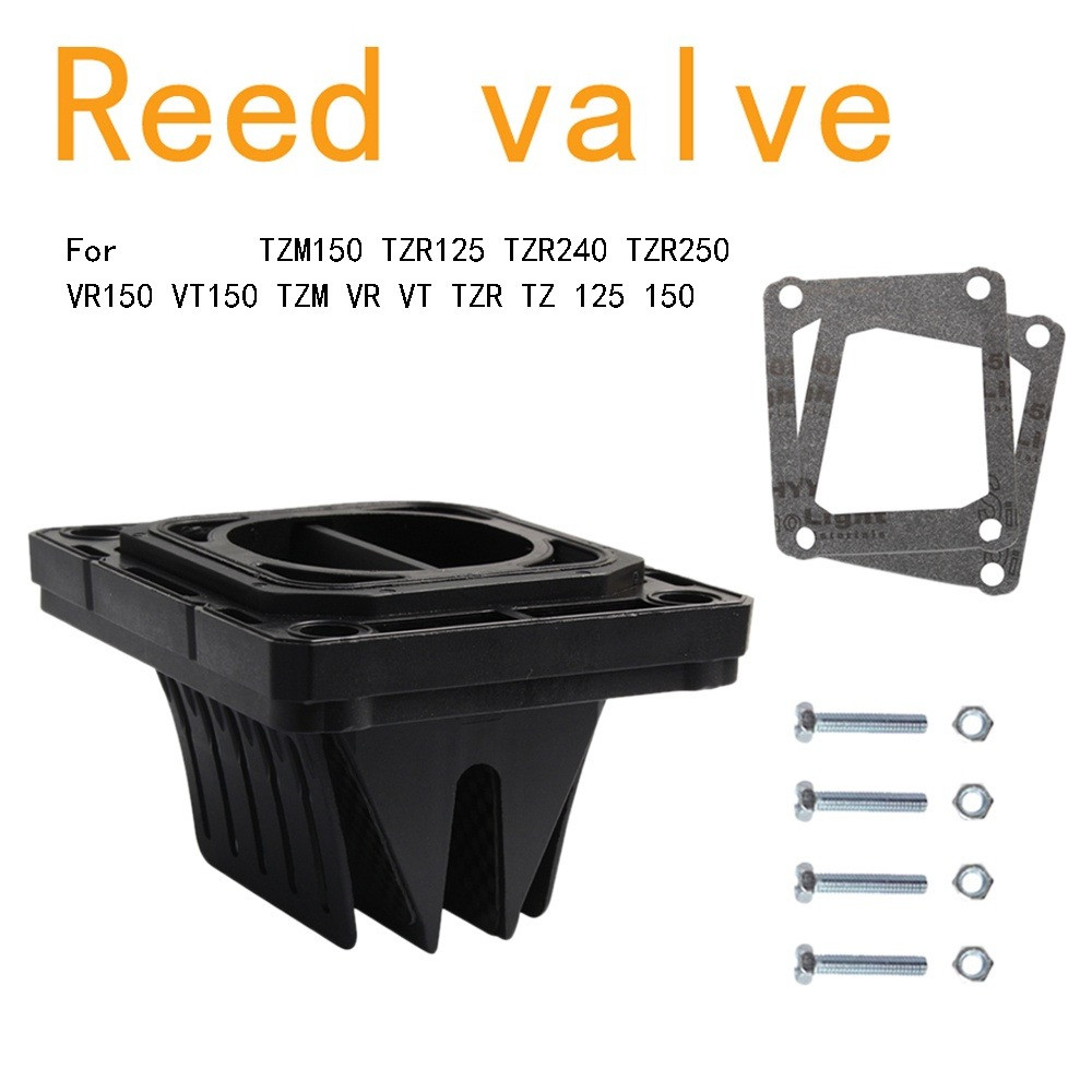 รีดวาล์วคาร์บอนไฟเบอร์ อะไหล่แต่งรถ สำหรับ TZM150 TZR125 TZR250 VR150 VT150 มีCOD