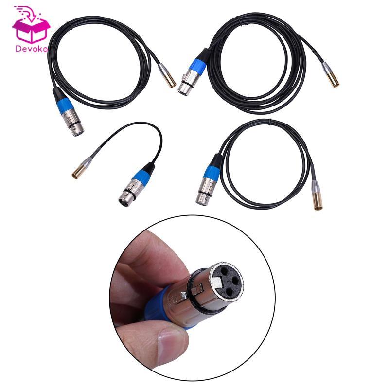[chiwanji2mf] Mini XLR Male to XLR Female Adapter Cable, 3-pin Mini XLR Male to XLR Female Adapter C
