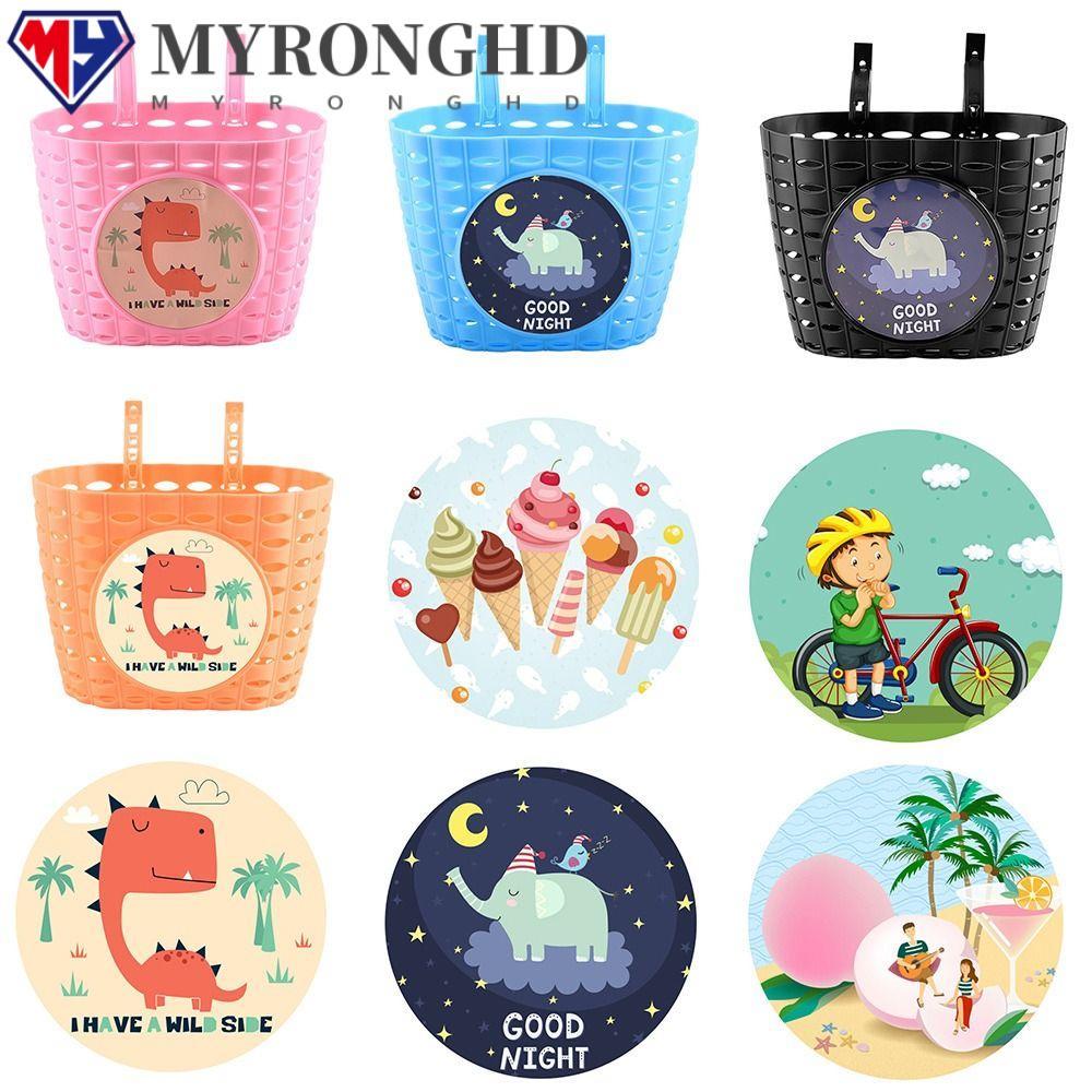 ตะกร้าหน้ารถจักรยayan MYRONGHD สำหรับเด็ก พร้อมโบว์คล้องสวยงาม ใช้งานกลางแจ้งได้สะดวก