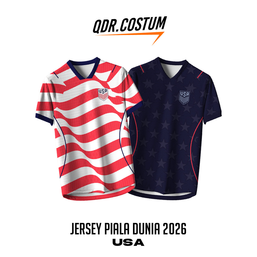 QDR COSTUME JERSEY WORLD CUP 2026 USA พิมพ์เต็มพรีเมี่ยมฟรี BACK NAME