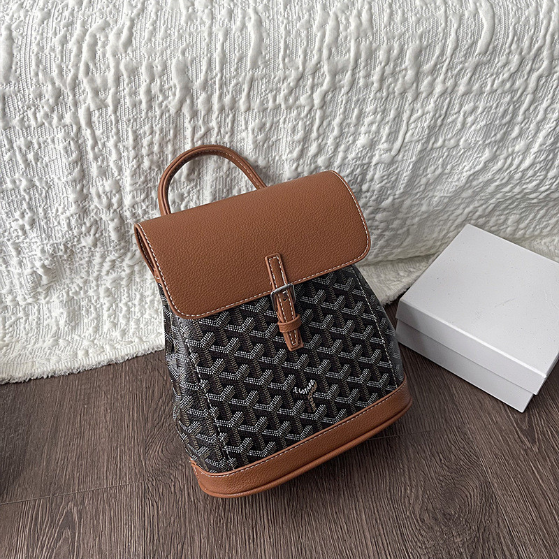 Goyard Goyard Alpin mini Backpack Flap mini Portable One-Shoulder Messenger Bag Goyard Small Backpac