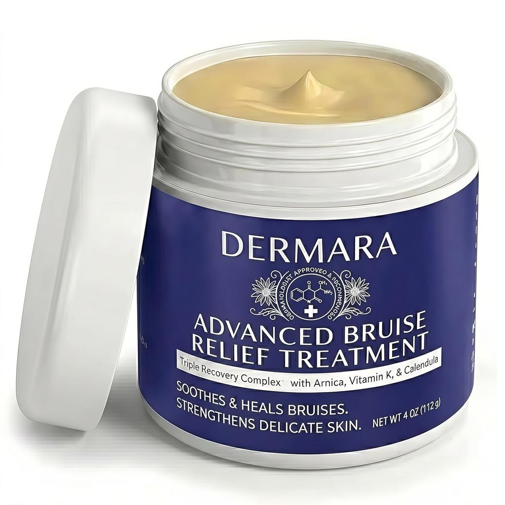 Dermara Bruise Cream - Bruise Repair & Skin Arnica Bruise Cream สําหรับพี่ผิวบาง, วิตามินซีและอี, ต่