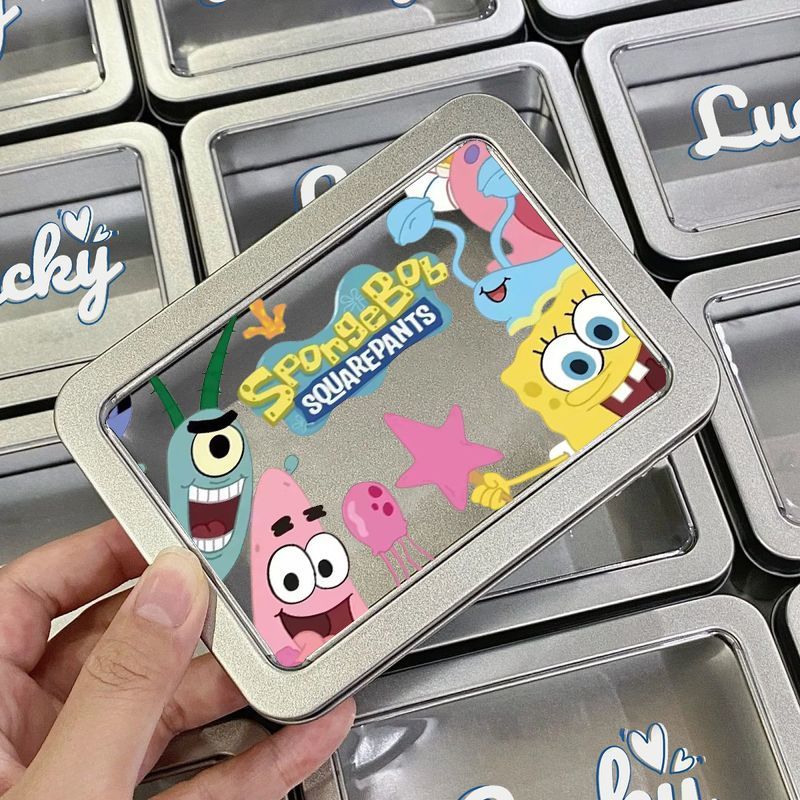 Green Octopus Brother ins Simple Window Tin Box High-value Waterproof Tin Box Storage Box Small Card