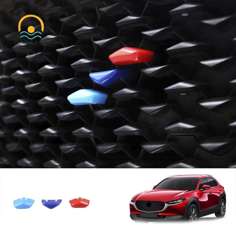 Dangai3593 ชิ้นกระจังหน้ารถ Trim Strip ฝาครอบกันชนสติกเกอร์สําหรับ -30 CX30 2022 +