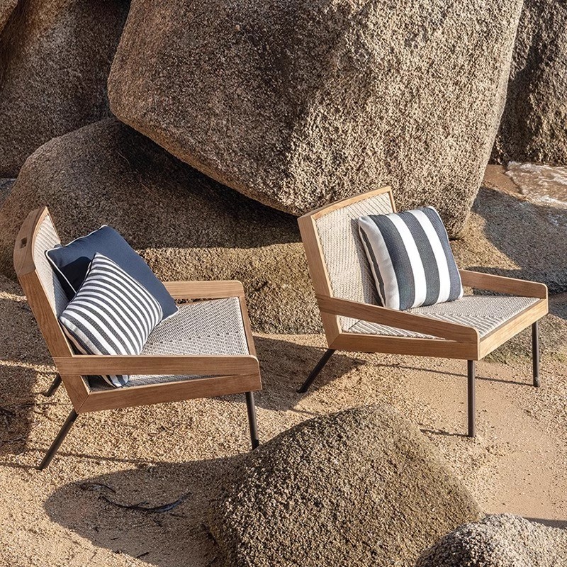 🚀 BUNISE P57 Outdoor Wicker Sofa Set with Table, Waterproof Sunproof, Garden Villa Terrace