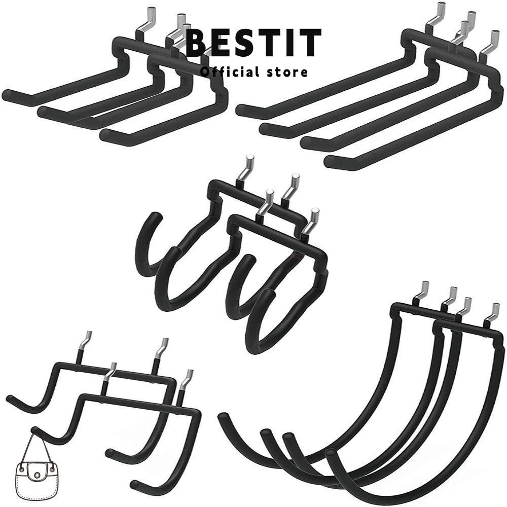 BESTIT ที่วางติดผนังติดผนังเหล็ก Pegboard ผู้ถือเครื่องมือไฟฟ้า Pegboard เจาะผู้ถือ Heavy Duty ตะขอส