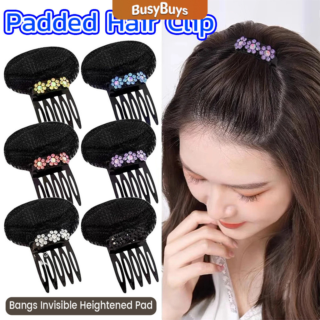 Busybuys กิ๊บติดผมฟองน้ํา ประดับดอกไม้  เครื่องมือจัดแต่งทรงผมแต่งหน้า hair clip