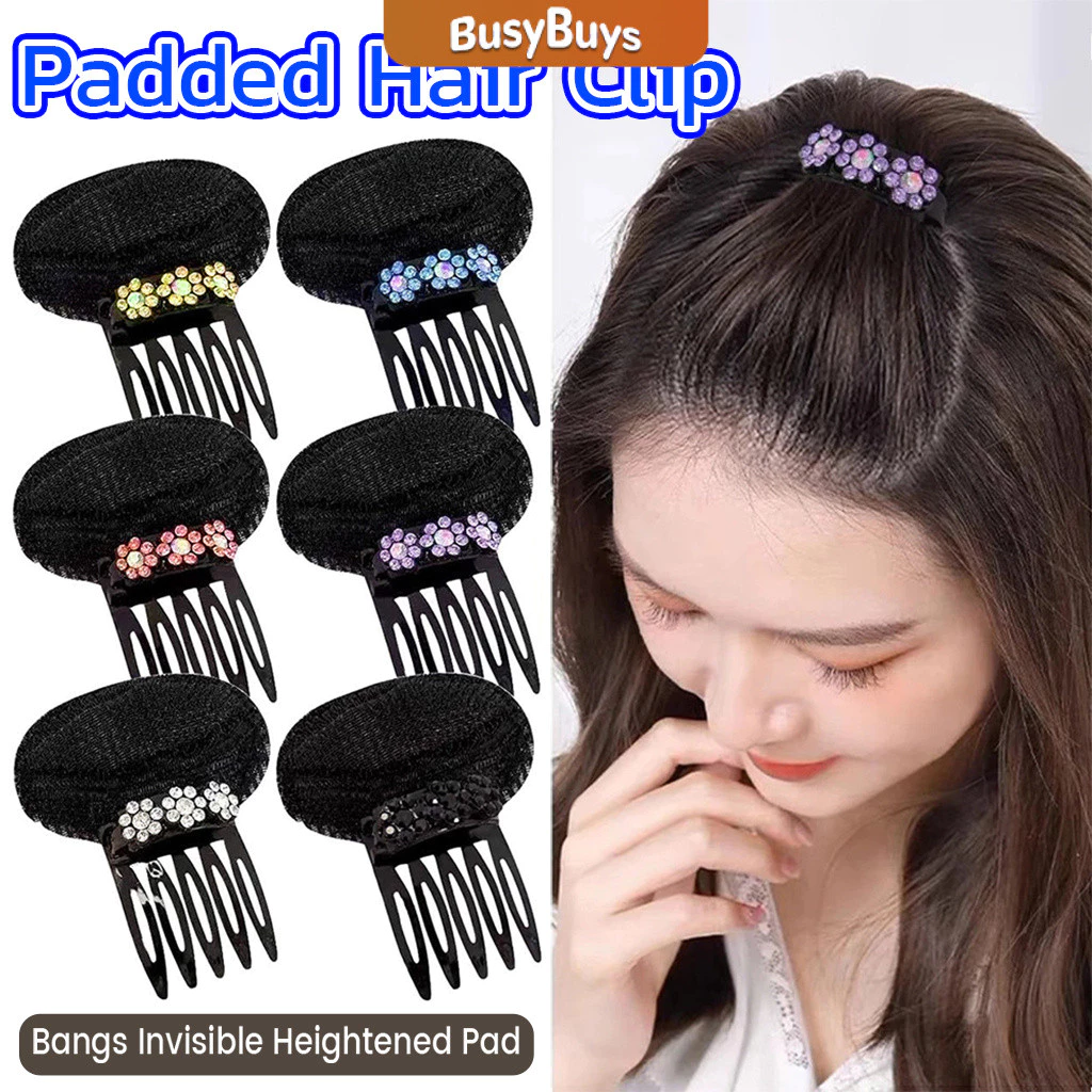 Busybuys กิ๊บติดผมฟองน้ํา ประดับดอกไม้ เครื่องมือจัดแต่งทรงผมแต่งหน้า hair clip