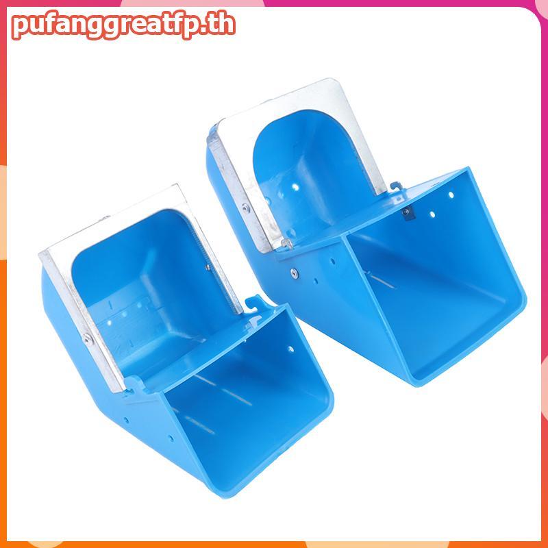 PUCEFP 1PC Rabbit Feed Box Hopper Rabbit Cage Rabbit Anti Piling Feed Trough .
