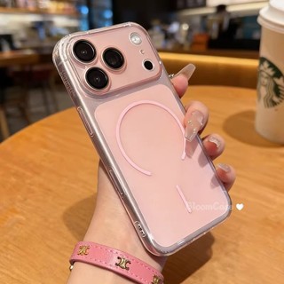 Ultra-thin Advanced Light Luxury Magnetism Wireless Charge Phone Case for 17 16 15 14 13 12 Pro Max