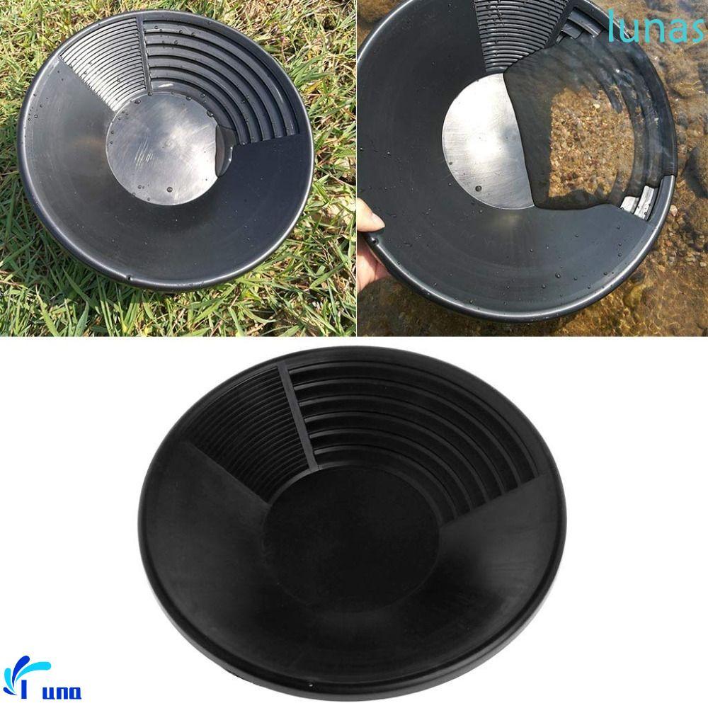 LUNASOL Gold Panning Equipment, Plastic Riffle Basin Gold Panning|ส่งเสริมกลางแจ้ง