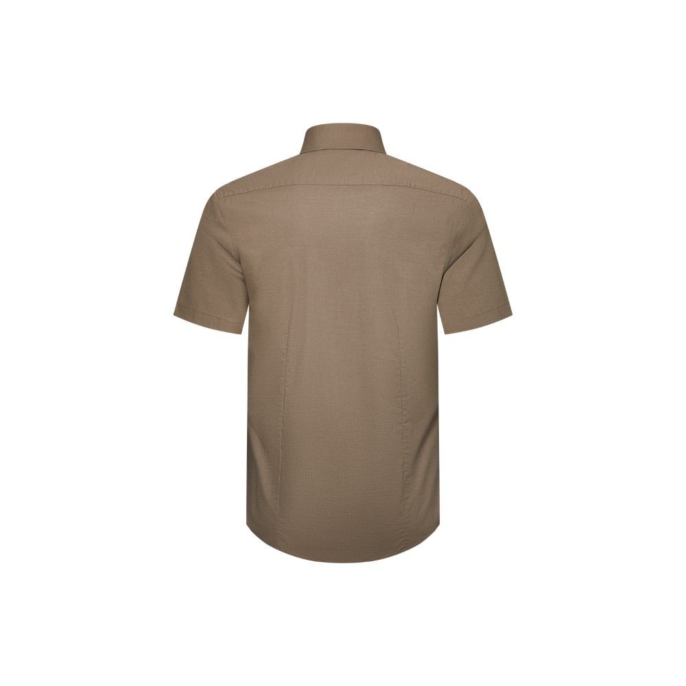 G2000 เสื้อเชิ้ตแขนสั้นแบบทางการสำหรับผู้ชาย Smart Fit รุ่น 2113101253 BROWN ราคา ถูกที่สุด ดีลบีเคเค แกลเลอรีภาพที่ 2