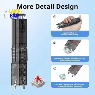 [B&N] 2 in 1 Keycap and Switch Puller Removal Tool for Mechanical Keyboards Essential For DIY PC ผู้ที่ชื่นชอบ [ใหม่]